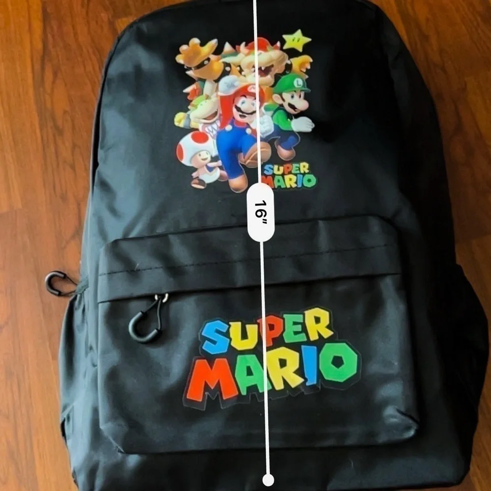 Super Mario Youth Full-sized Backpack NWOT